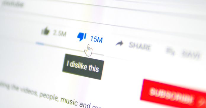 Το YouTube αφαιρεί τον αριθμό των dislikes σε όλα τα videos