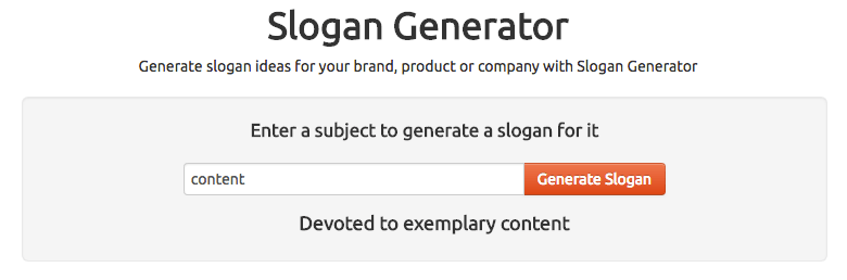 slogan generator
